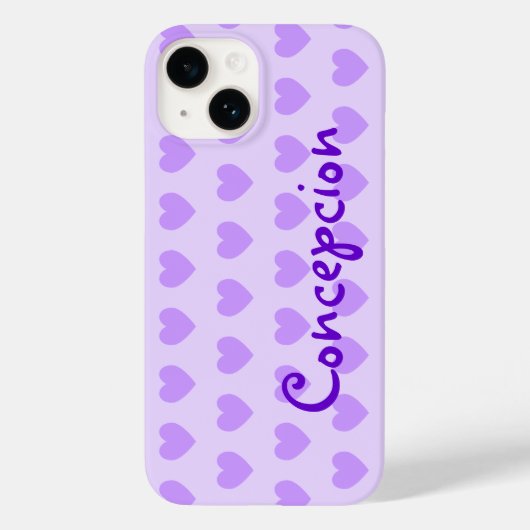 Gepersonaliseerd Paars hematroon Case-Mate iPhone Case (Achterkant)