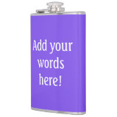 Gepersonaliseerd Paars Heupfles (Links)