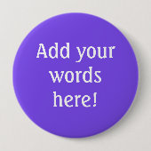 Gepersonaliseerd Paars Ronde Button 4,0 Cm (Voorkant)