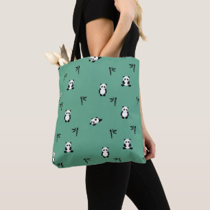 Gepersonaliseerd Panda Canvas tas