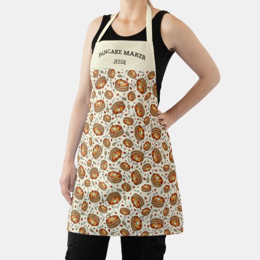 Gepersonaliseerd pannenkoekpatroon, uw aangepaste  schort (Insitu)
