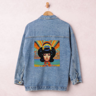 Gepersonaliseerd Panorama: Custom Afbeelding Denim Denim Jacket