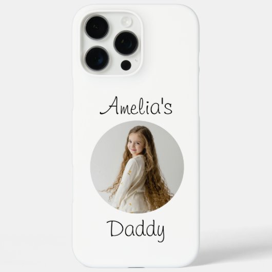 Gepersonaliseerd papa cadeau - Aangepast gezicht - Case-Mate iPhone Case (Achterkant)