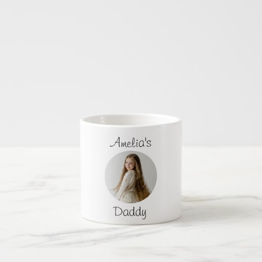 Gepersonaliseerd papa cadeau - Aangepast gezicht - Espresso Kop (Voorkant)