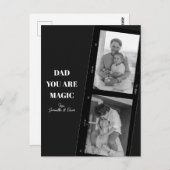 Gepersonaliseerd 'Papa je bent magie' Twee vaders Briefkaart (Voorkant / Achterkant)