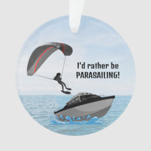 Gepersonaliseerd parasailing acryl Ornament