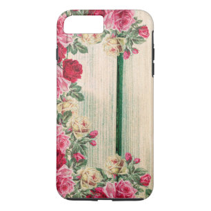 Gepersonaliseerd Pas Wooden roze rozen aan iPhone 8 Plus / 7 Plus Hoesje