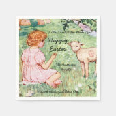 Gepersonaliseerd Pasen Little Lamb Servet (Voorkant)