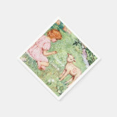 Gepersonaliseerd Pasen Little Lamb Servet (Hoek)