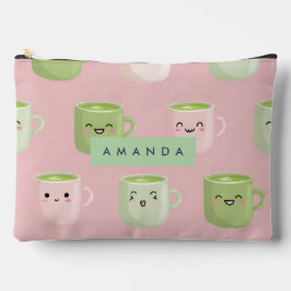 Gepersonaliseerd pastel Kawaii Matcha theepatroon Etui