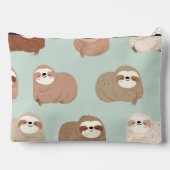 Gepersonaliseerd pastel Schattig luiaard Etui (Achterkant)