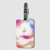 Gepersonaliseerd pastelgradiënt Bagagelabel (Voorkant (verticaal))