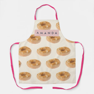 Gepersonaliseerd Pastelkleurig Donut Strooisel Pat Schort