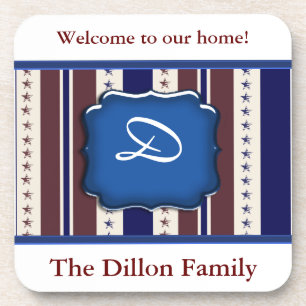 Gepersonaliseerd patriottisch ontwerp onderzetter