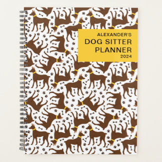 Gepersonaliseerd patroon Business Dog Sitter Plann Planner
