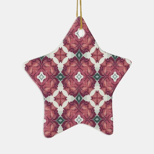 Gepersonaliseerd patroon keramisch ornament (Rechts)