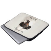 Gepersonaliseerd pendel met wieldop voor laptop sleeve (Voorkant onderkant)