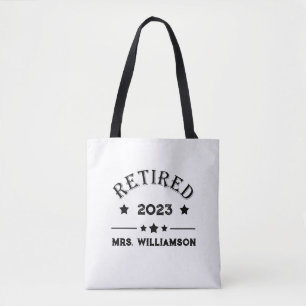 Gepersonaliseerd pensioen cadeau idee draagtas
