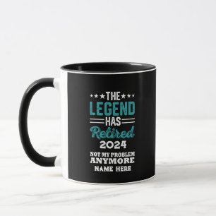 Gepersonaliseerd pensioen De legende is met pensio Mok