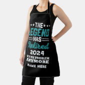 Gepersonaliseerd pensioen De legende is met pensio Schort (Insitu)