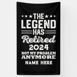 Gepersonaliseerd pensioen De legende is met pensio Spandoek
