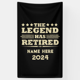 Gepersonaliseerd pensioen De legende is met pensio Spandoek