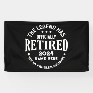 Gepersonaliseerd pensioen De legende is met pensio Spandoek