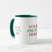 Gepersonaliseerd persoonlijke 3 Photo DIY Coffee-M Mok (Voorkant links)