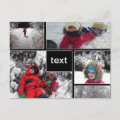 Gepersonaliseerd persoonlijke patches vierkanten l briefkaart (Voorkant)