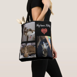 Gepersonaliseerd persoonlijke patches vierkanten l draagtas