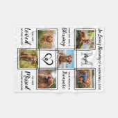 Gepersonaliseerd Pet Loss Keepomwille Pet Memorial Fleece Deken (Voorkant (Horizontaal))