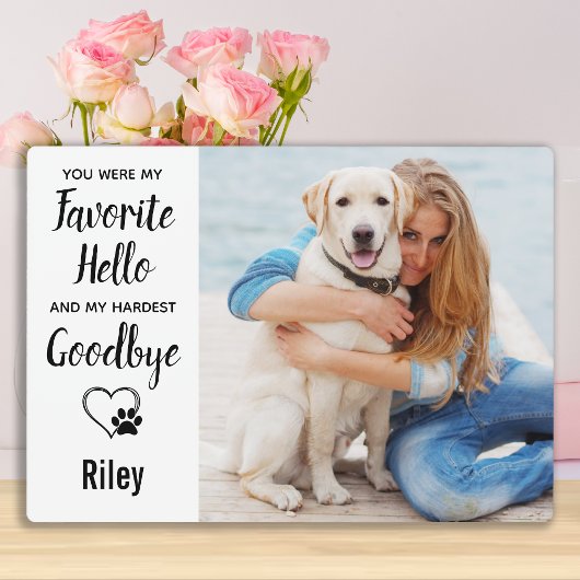 Gepersonaliseerd Pet Loss Keepomwille Pet Memorial Fotoplaat