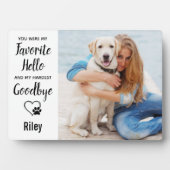 Gepersonaliseerd Pet Loss Keepomwille Pet Memorial Fotoplaat (voorkant)