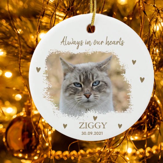 Gepersonaliseerd Pet Memorial Keramisch Ornament