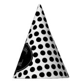 Gepersonaliseerd Pet van de Dot Party van de Zwart Feesthoedjes (Rechts)