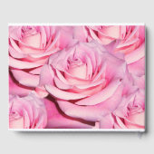 Gepersonaliseerd Pink rozen gastenboek (Achterkant)