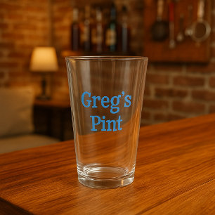 Gepersonaliseerd pint glas