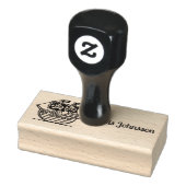 Gepersonaliseerd piratenschip 	rubberstempel (Stempel)