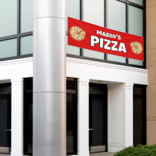 Gepersonaliseerd Pizzeria Restaurant Spandoek