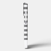 Gepersonaliseerd Plays Gingham Black White Monogra Case-Mate iPhone Case (Achterkant / Links)