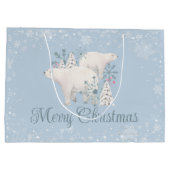 Gepersonaliseerd Polar Beer Kerst Groot Cadeauzakje (Achterkant)