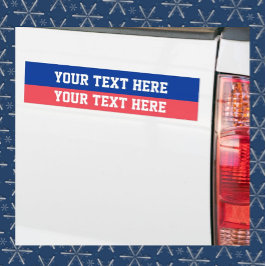 Gepersonaliseerd politieke bumpersticker