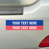 Gepersonaliseerd politieke bumpersticker (Op auto)
