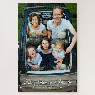 Gepersonaliseerd portret de familiefoto legpuzzel