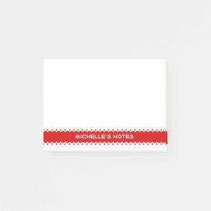 Gepersonaliseerd Post-it® notes met leuke rode
