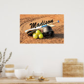 Gepersonaliseerd Poster voor softwarespelers met f (Keuken)