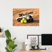 Gepersonaliseerd Poster voor softwarespelers met f (Thuiskantoor)