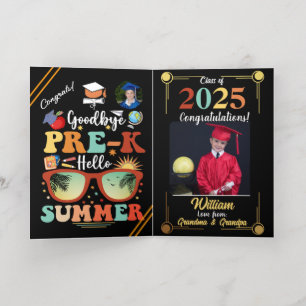 Gepersonaliseerd Pre-k Afstuderen Hallo Folie Wenskaart