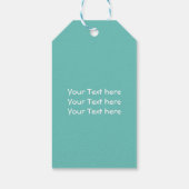 Gepersonaliseerd "pretkerst" kerstboomkoorts cadeaulabel (Achterkant)