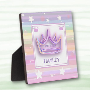 Gepersonaliseerd Princess Crown tafelblad Fotoplaat